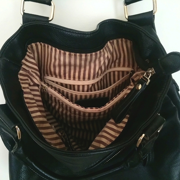 Black Modern Rebel Rectangular Zipper Bag - Picture 8 of 11